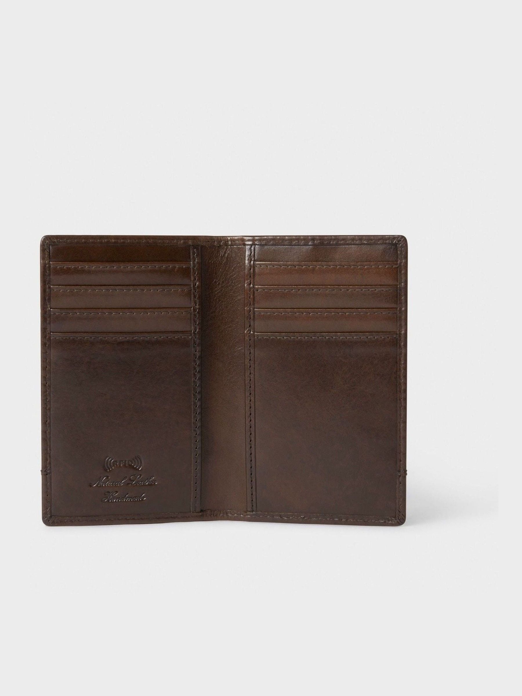 Bruin - Osprey London - Micro-leren nette portemonnee