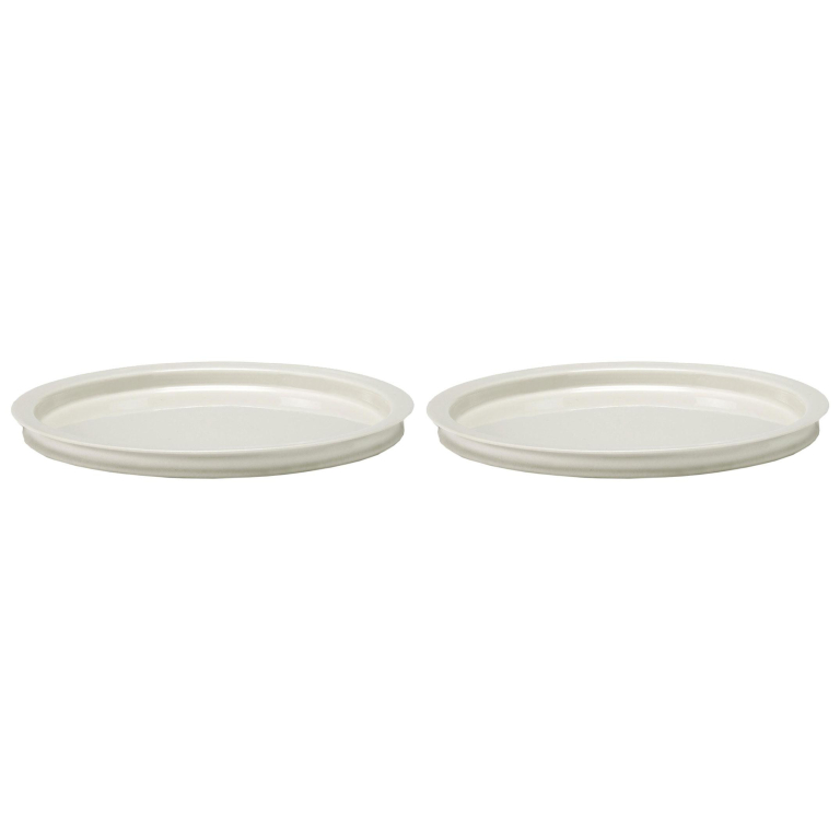 Serax Dune by Kelly Wearstler dinerbord Ø23 set van 2 Alabaster
