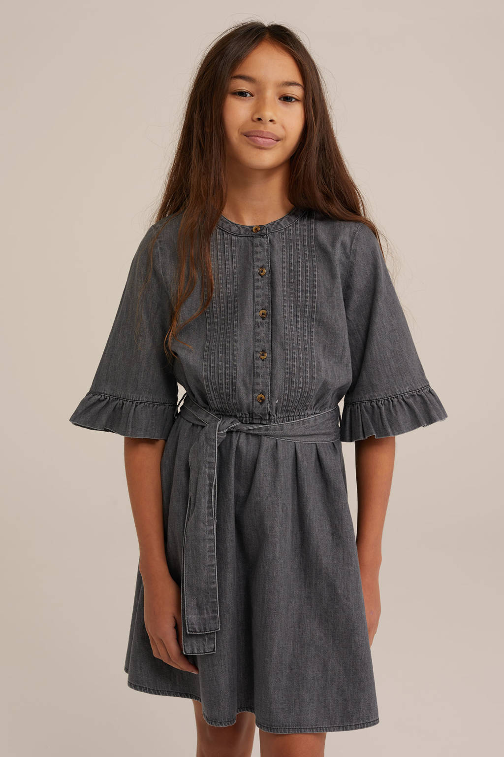 WE Fashion spijkerjurk grey denim