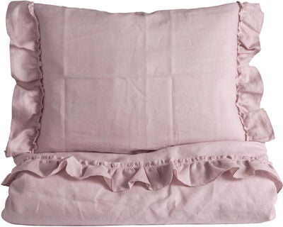 NGBaby Sengesett Sprinkelseng Mood Ruffles 70x80, Rose