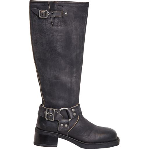 Pavement Tamera Long Vintage Støvler, Black Matte, 39