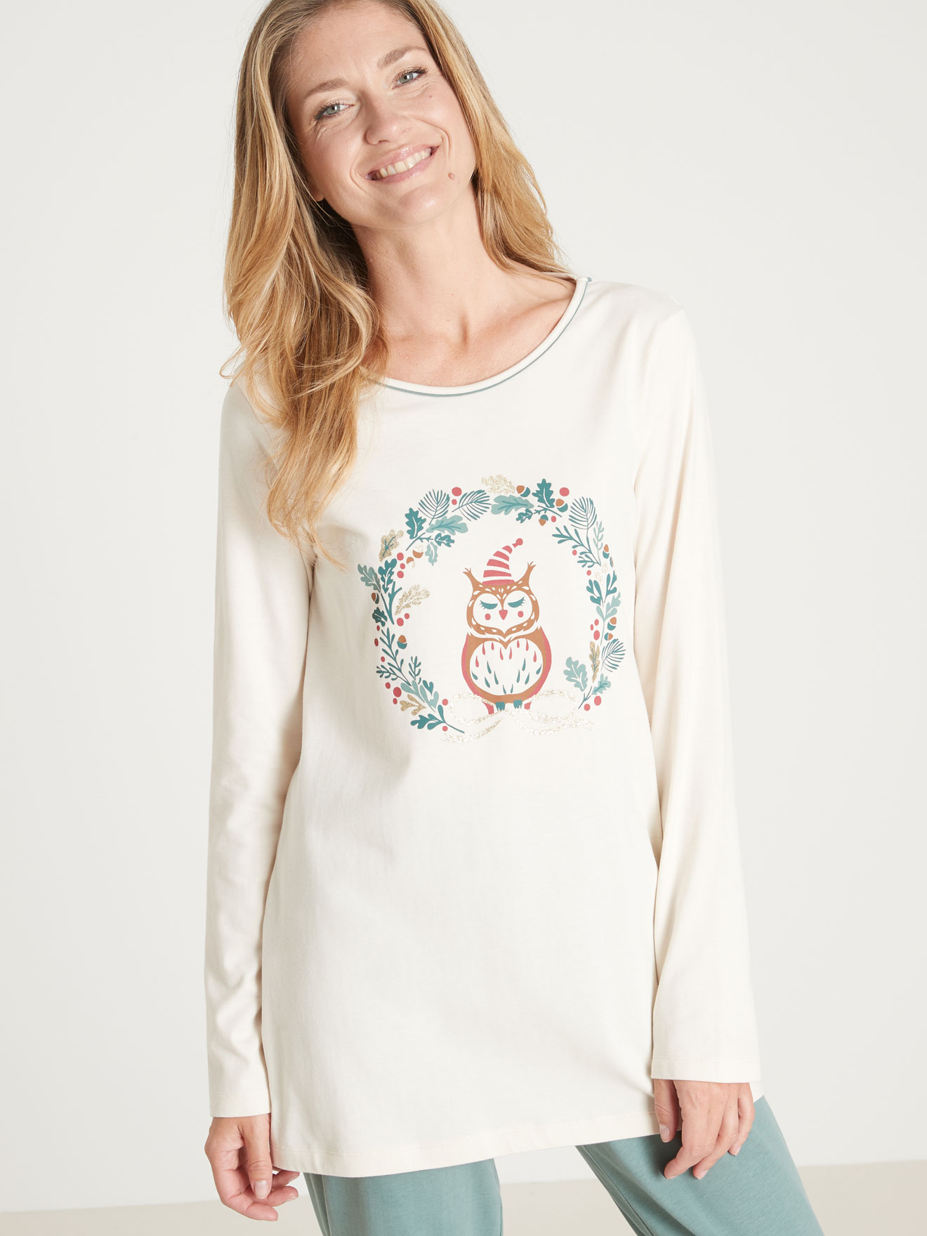 Pyjama intérieur doux coton gratté