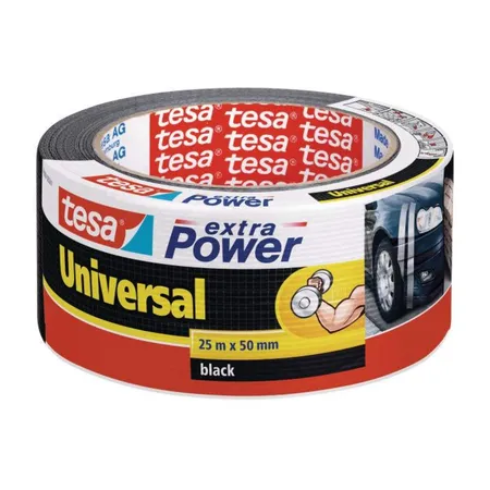 tesa Gewebeband extra Power Universal schwarz, 25mx50mm