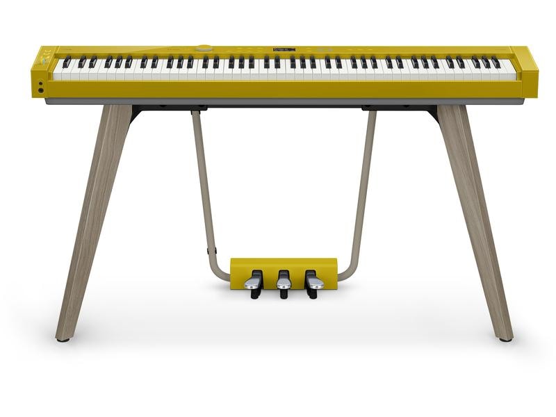 Casio E-Piano Privia PX-S7000 – Harmonious Mustard Digitalpiano mit dem authentischen Anschlag eines Flügels, innovativer Klangtechnologie und beeindruckender Ästhetik
