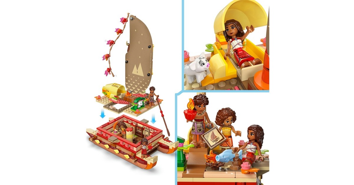 LEGODisney - Vaiana's avonturenkano Constructiespeelgoed  (43270)