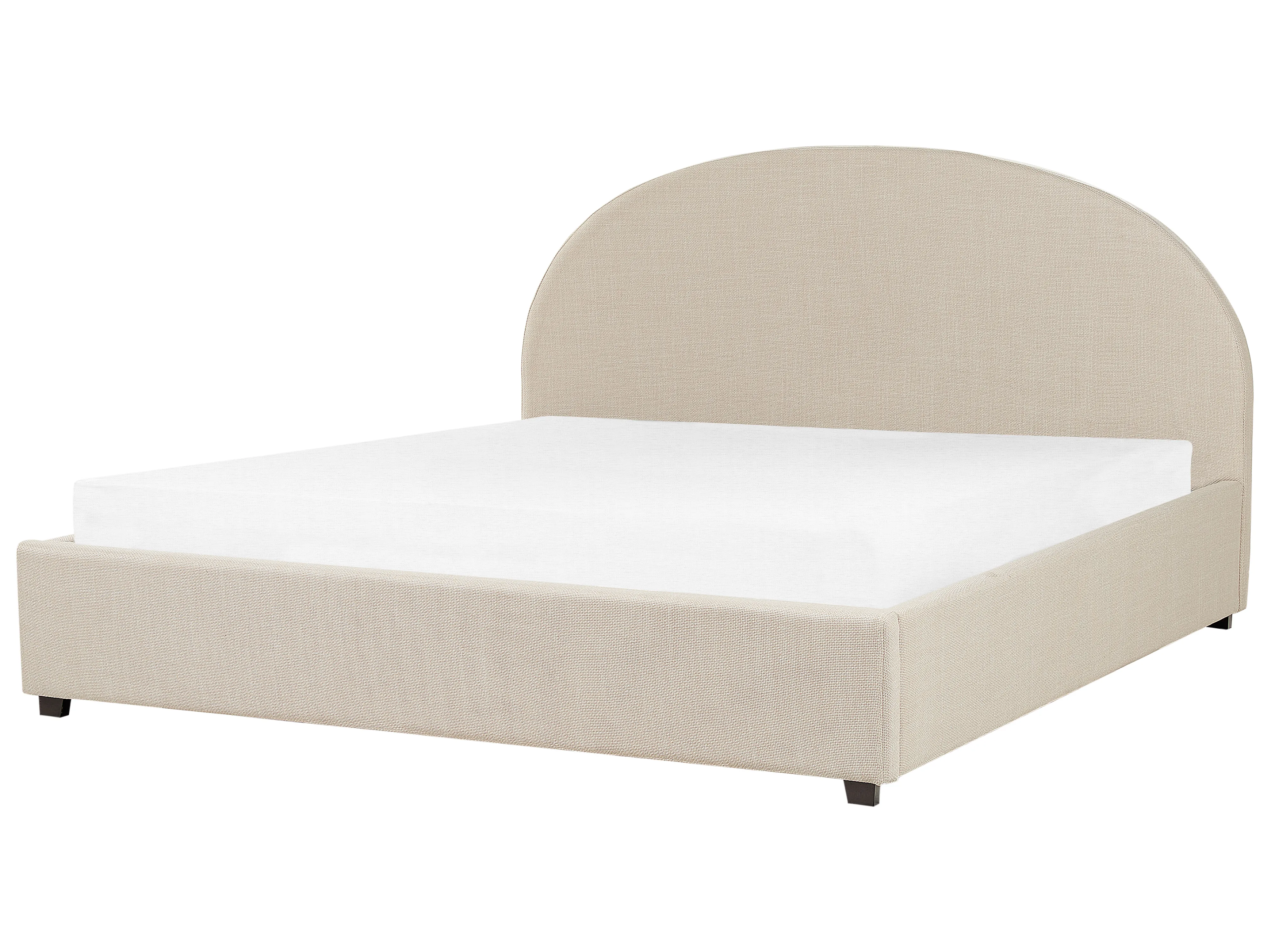 Bed met opbergruimte Stof VAUCLUSE 180 x 200 cm Zandbeige