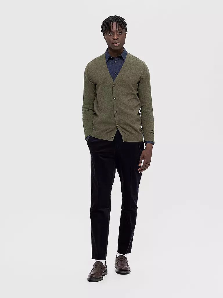 SELECTED Cardigan SLHBERG olive