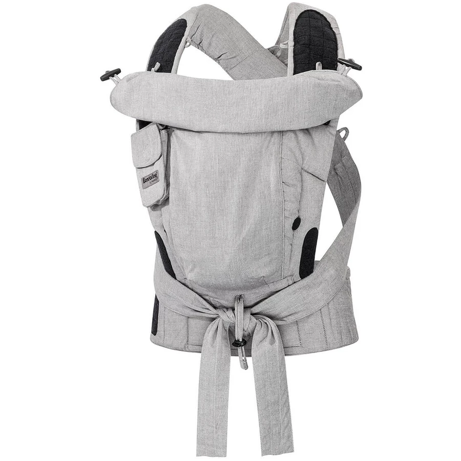 Hoppediz Babytrage Bondolino Plus Popeline One Size Grau Melange