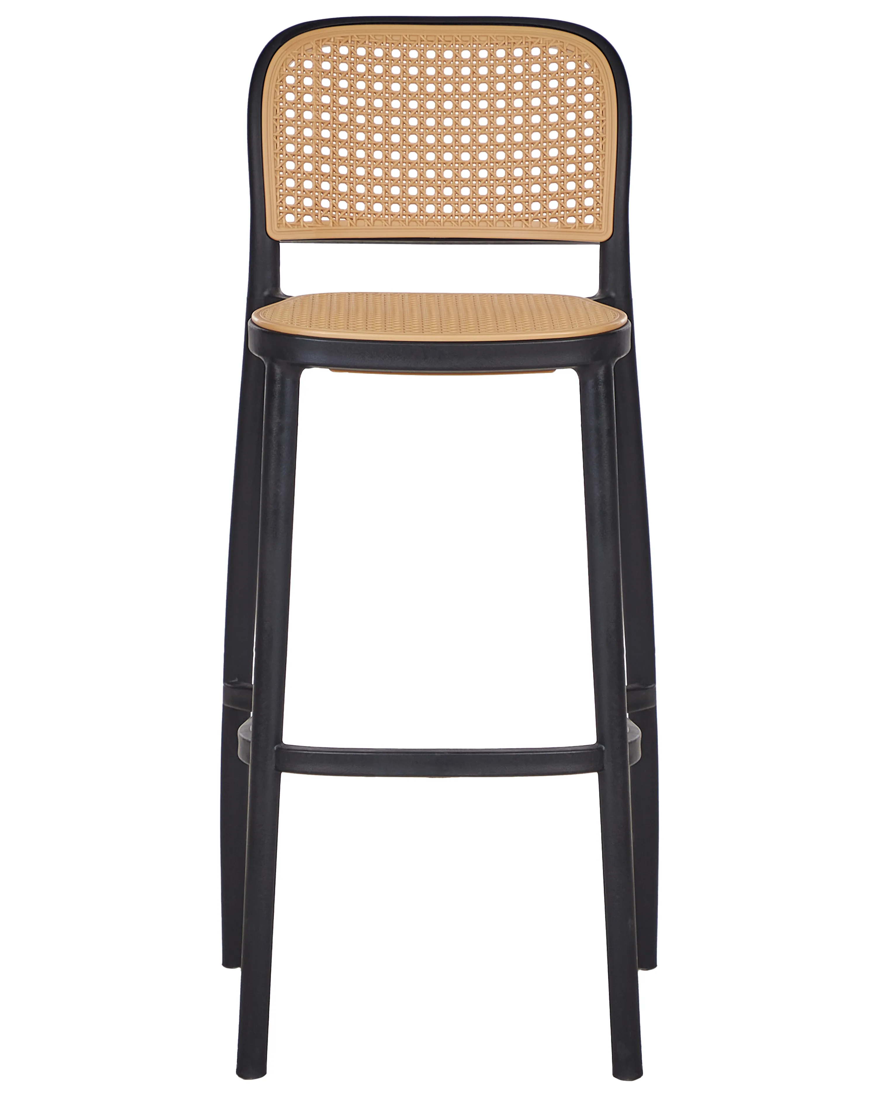 Set van 4 barstoelen PLOSE Synthetisch materiaal Beige