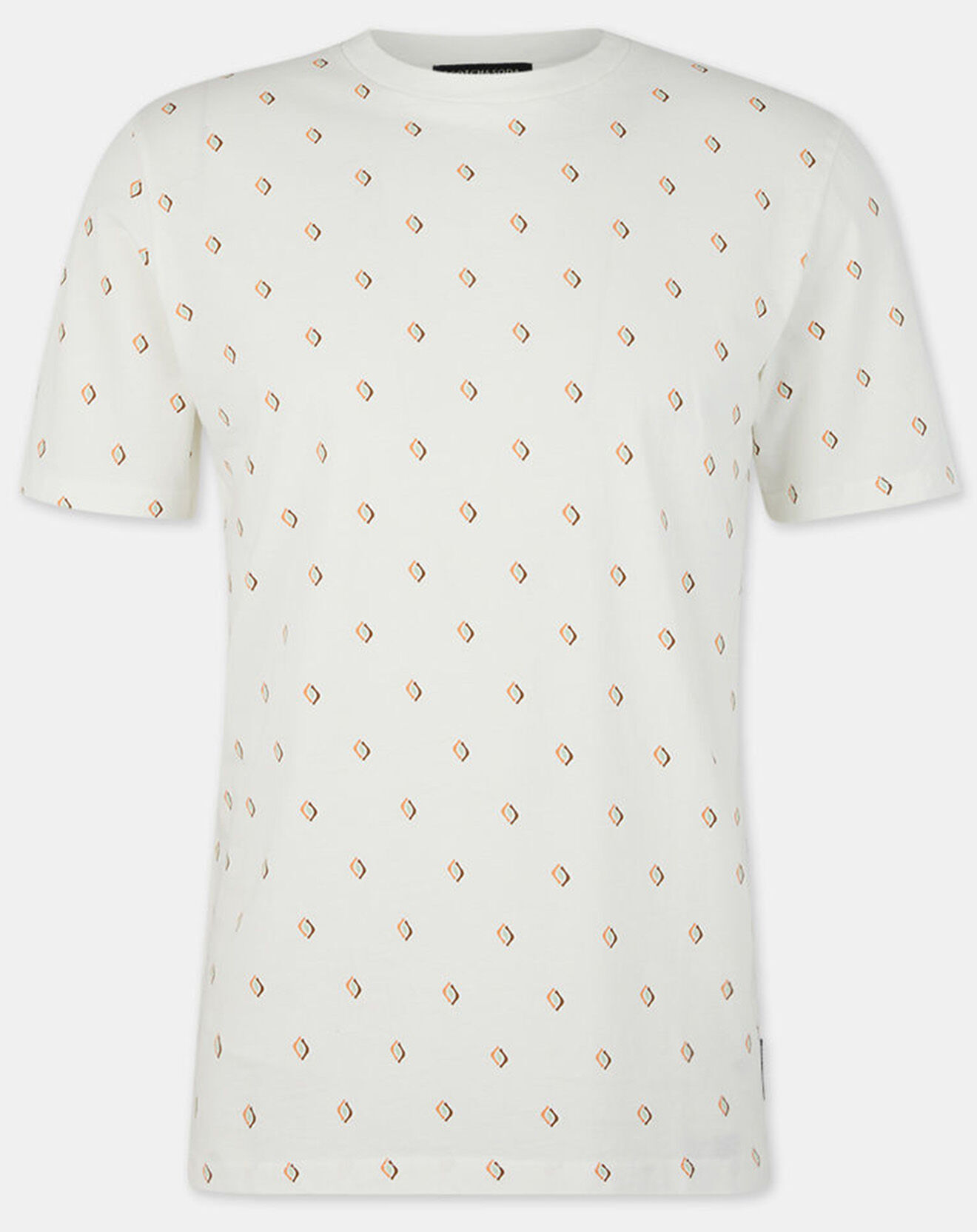 Scotch & Soda T-Shirt Microprint blanc