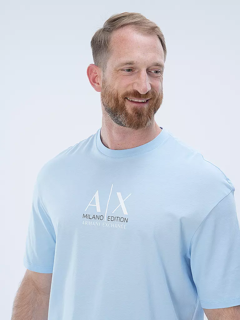 ARMANI EXCHANGE T-Shirt Comfort Fit hellblau