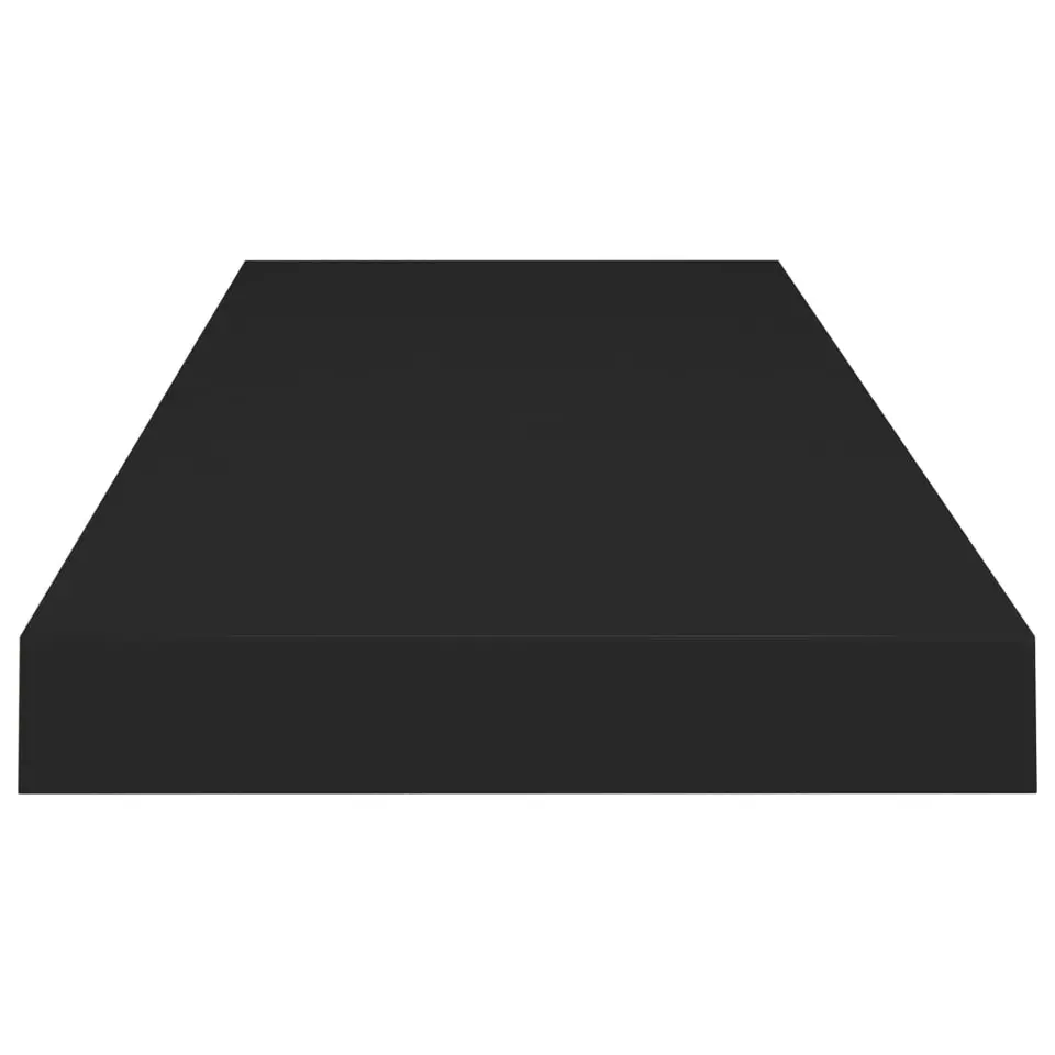 vidaXL - Wandschap - Zwart - MDF - 80 x 23.5 x 3.8 cm