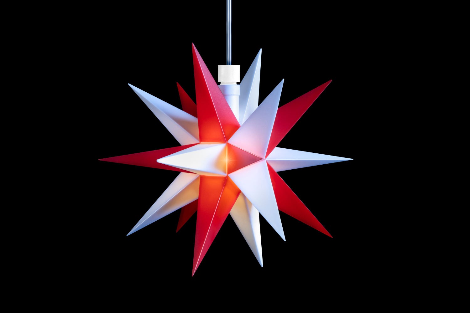 Sterntaler Decoratieve Ster | Mini Kerstster | Kunststof | 18 Punten | 12cm | Binnen | LED | Werkt op Batterijen | Met Timer & Afstandsbediening