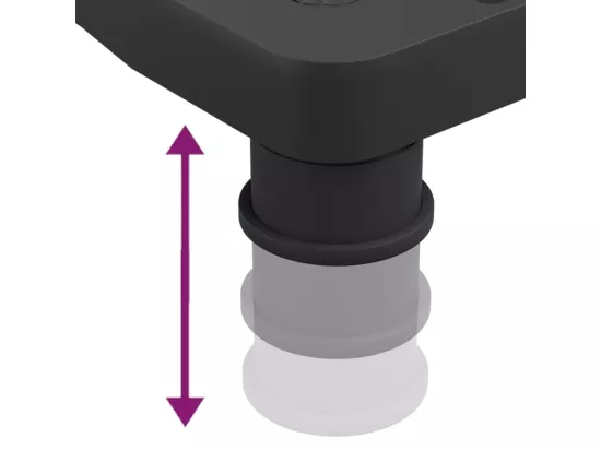 Support de moniteur Noir 33,5x34x10,5 cm