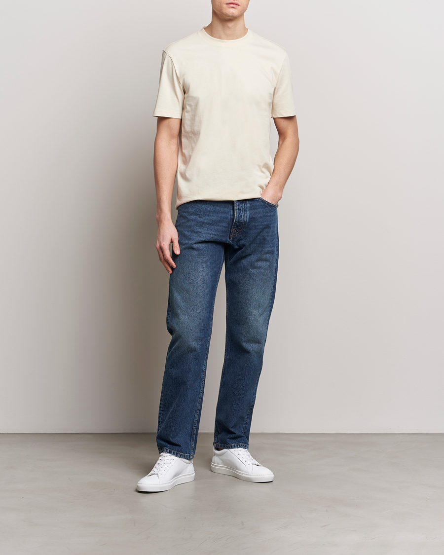 BOSS BLACK Thompson Crew Neck T-Shirt Open White