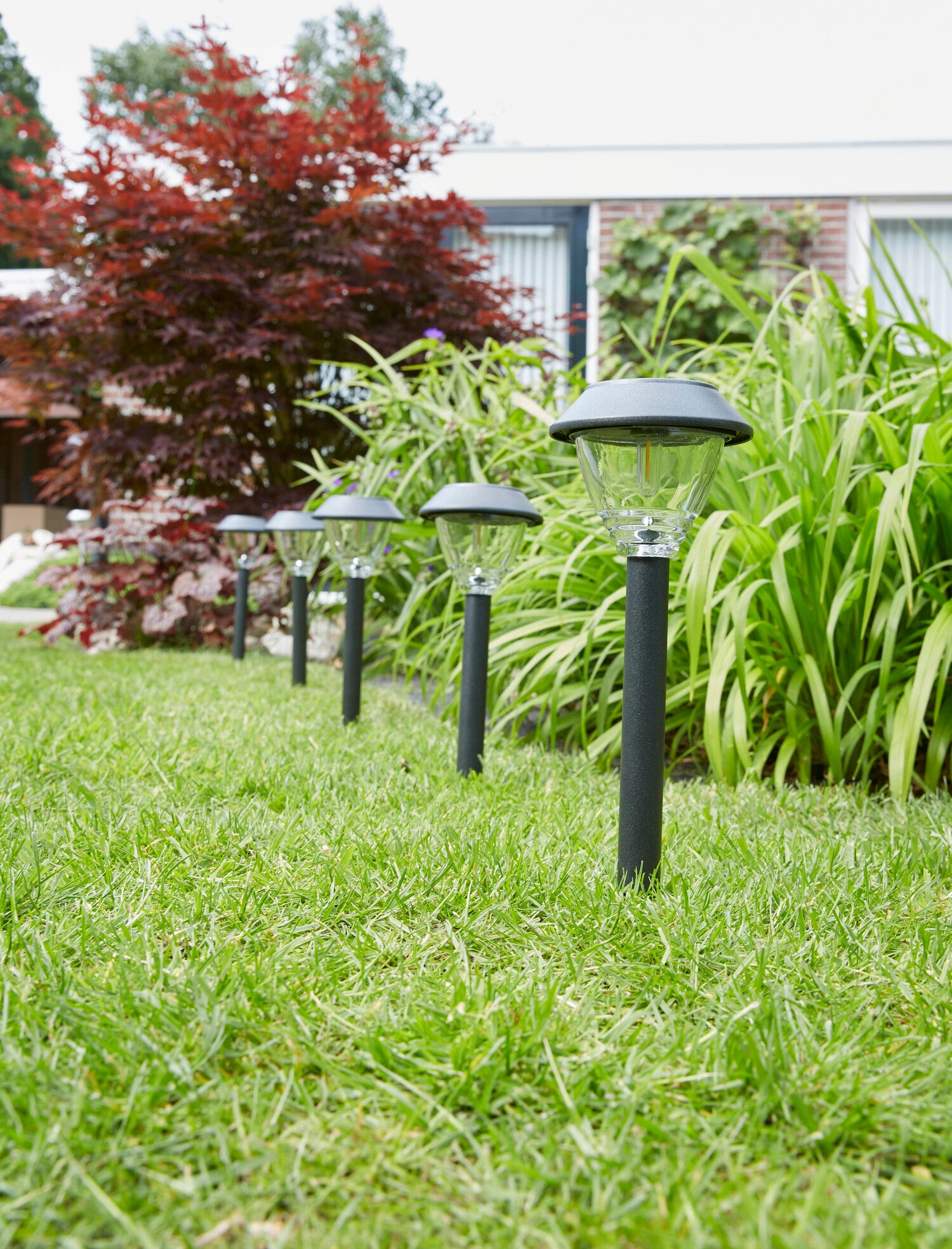 Luxform Lighting solar tuinlamp Kodiak antraciet D 11,6 H 41,5 cm
