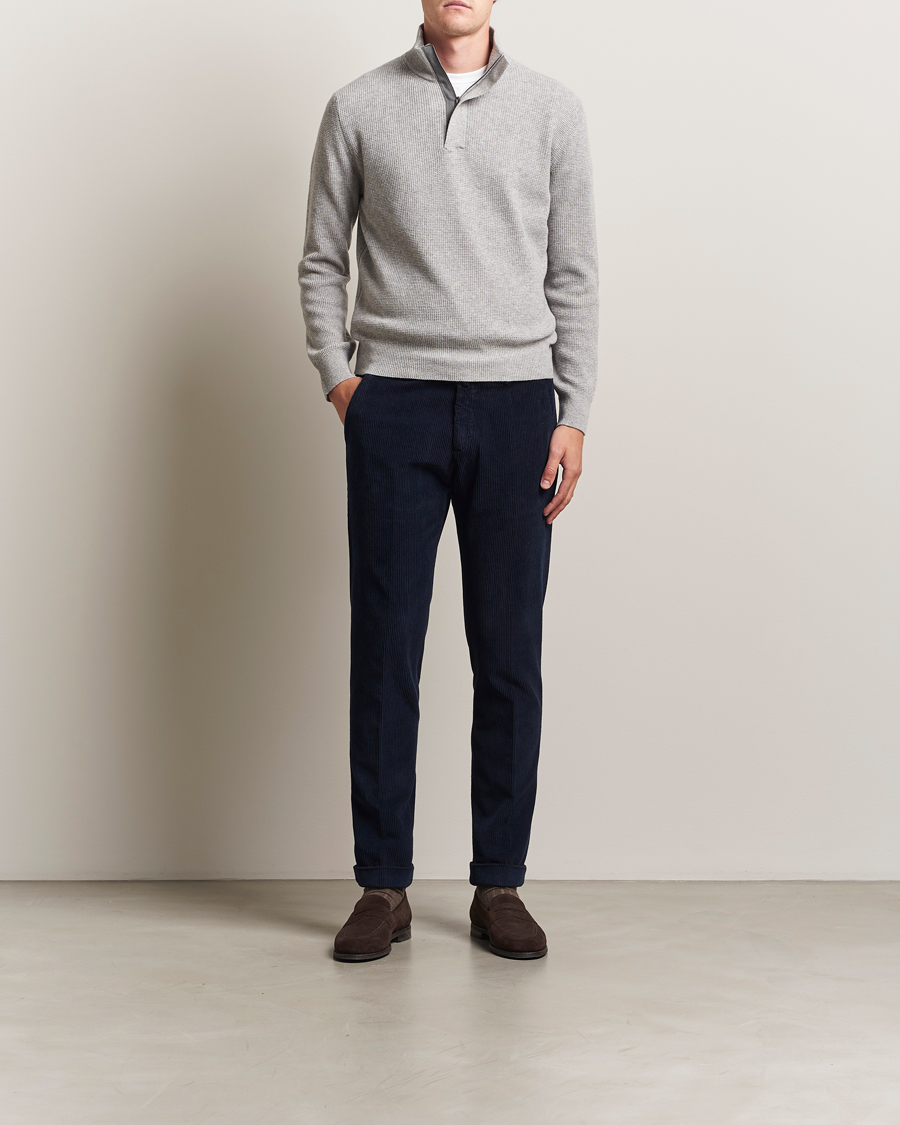 Briglia 1949 Slim Fit Corduroy Trousers Navy