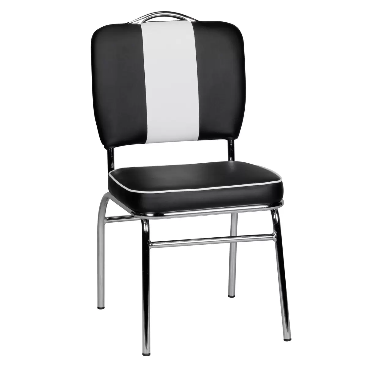 Stuhl Barcelona schwarz,weiss
