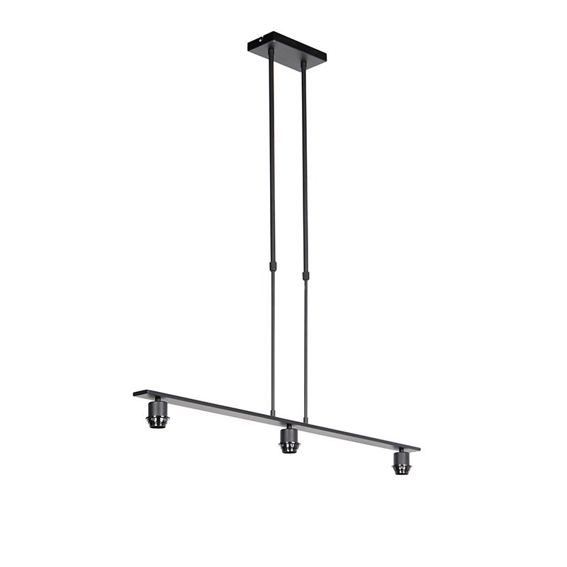 Hanglamp zwart zonder kap - Combi 3 Deluxe