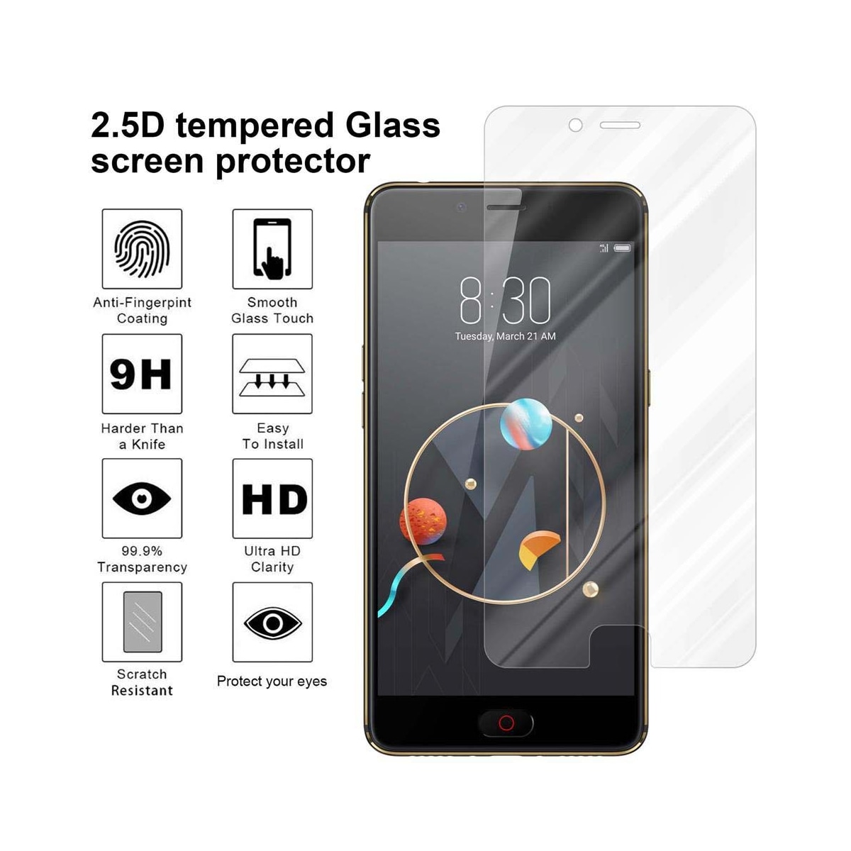 ZTE Nubia N2 Skjermbeskytter Skärmskydd