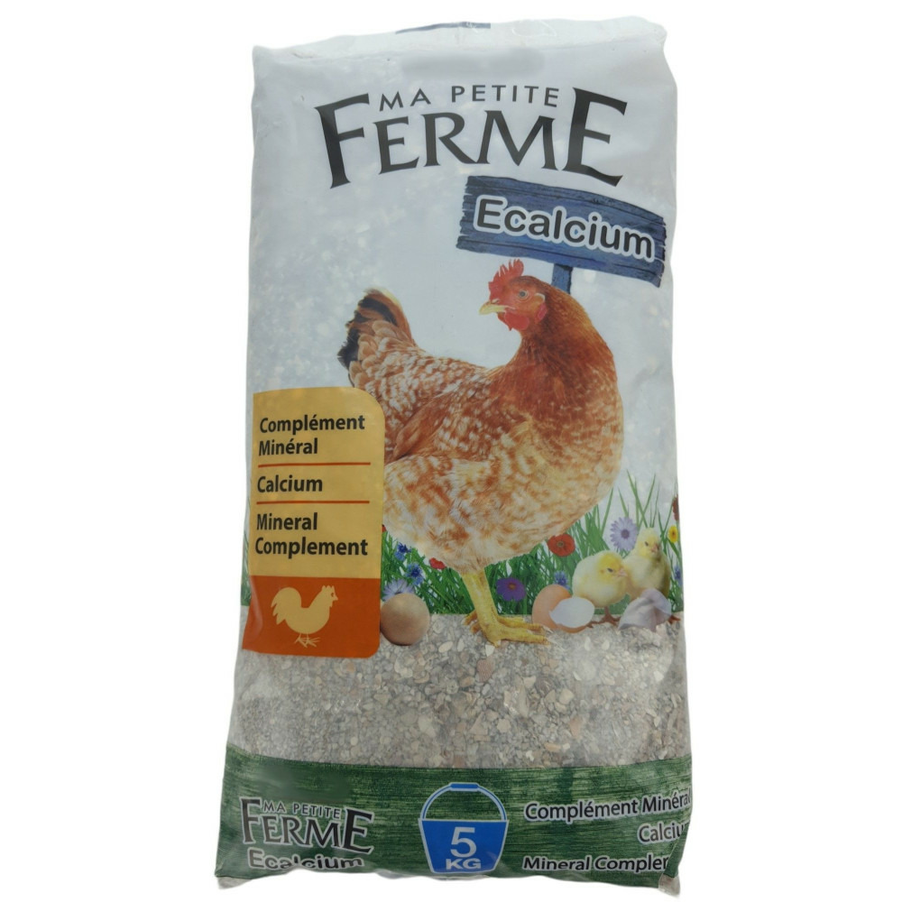 Ecalcium, complément minéral sac de 5 kg pour poules