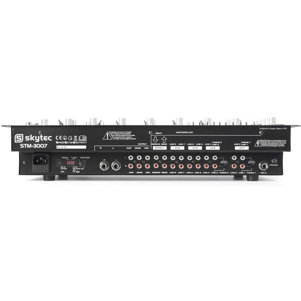 Skytec STM-3007 6-kanaals mixer met mediaspeler & equalizer