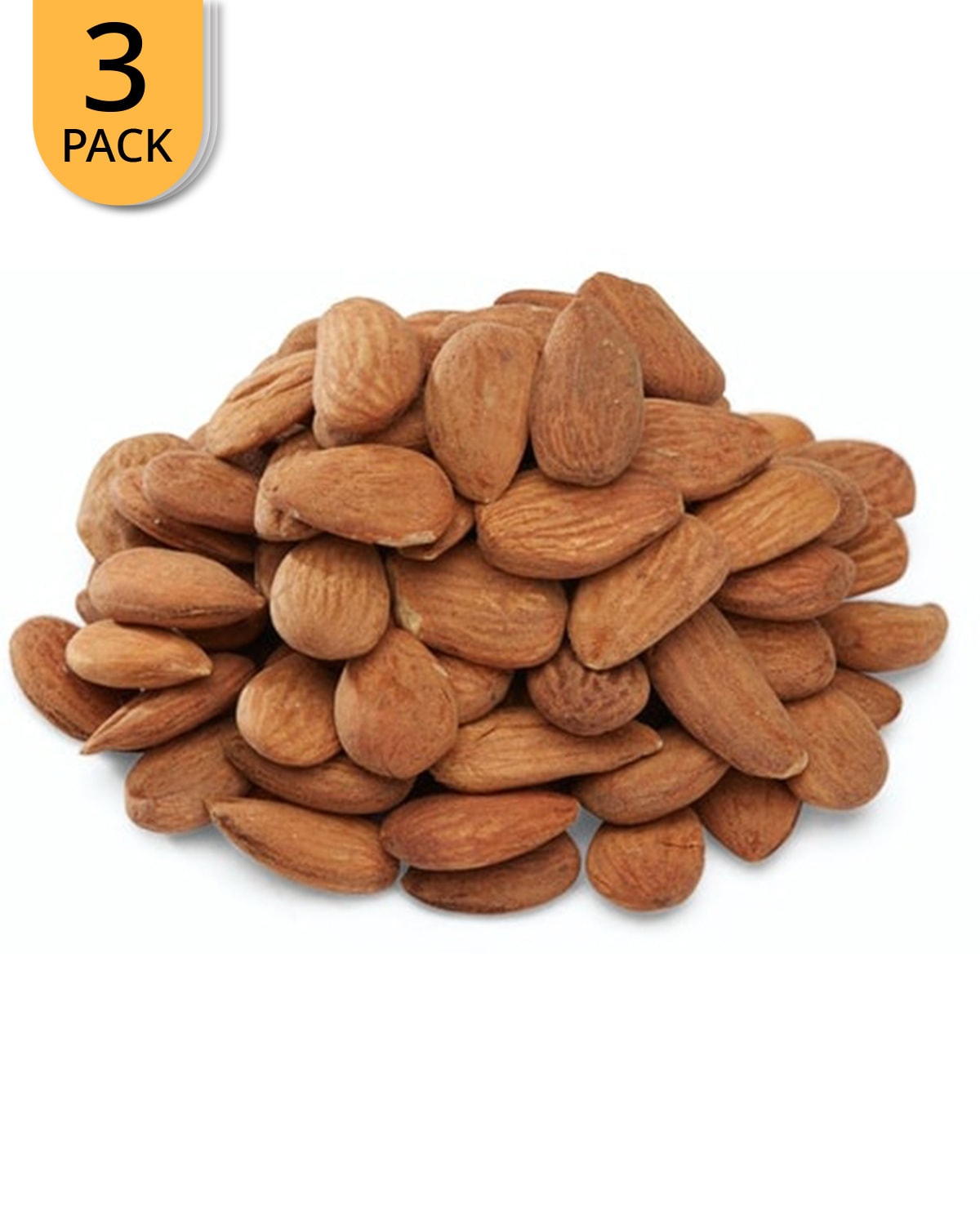 3x SunnRask Økologiske Mandler m\/Skall 500g