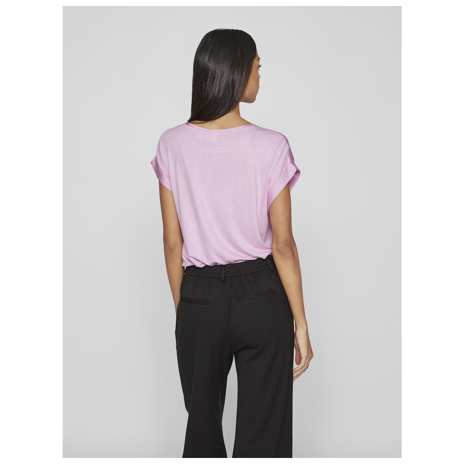 Vila VIELLETTE S/S SATIN TOP - NOOS