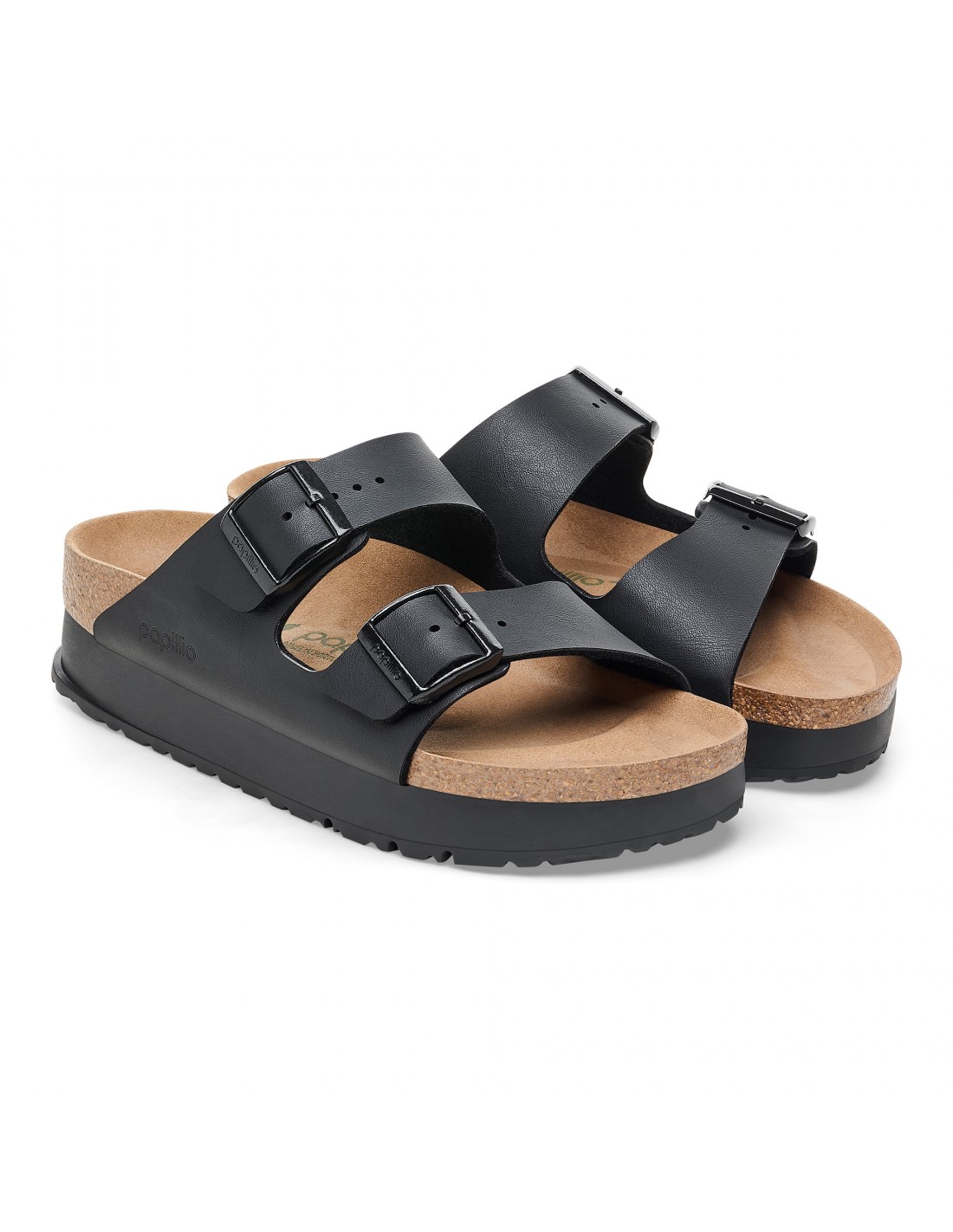 birkenstock Mules Femme Arizona Platform Flex Bf Black Vegan