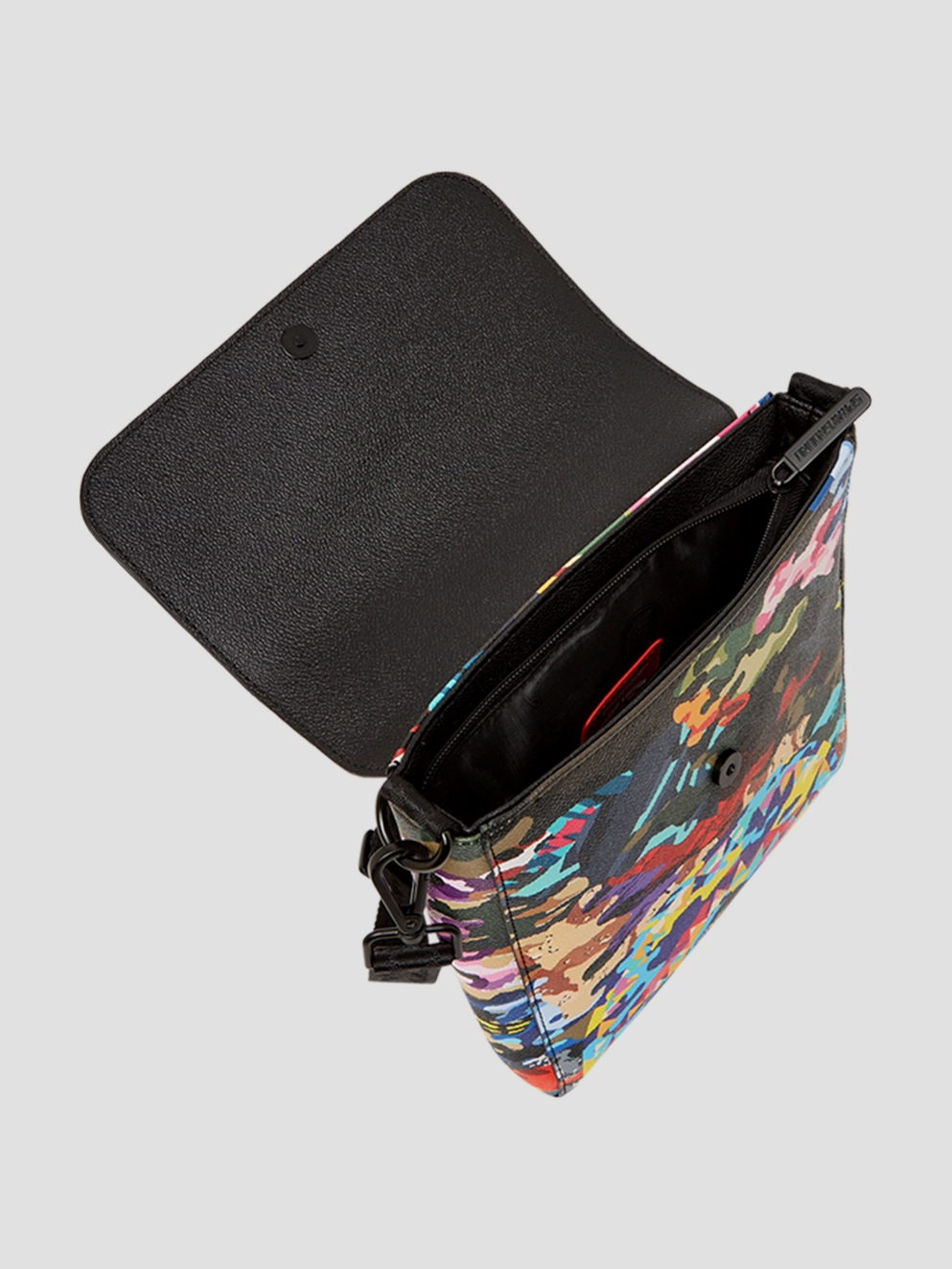 Sprayground Sliced And Diced Camo Messenger Bag red/blue/grey/purple