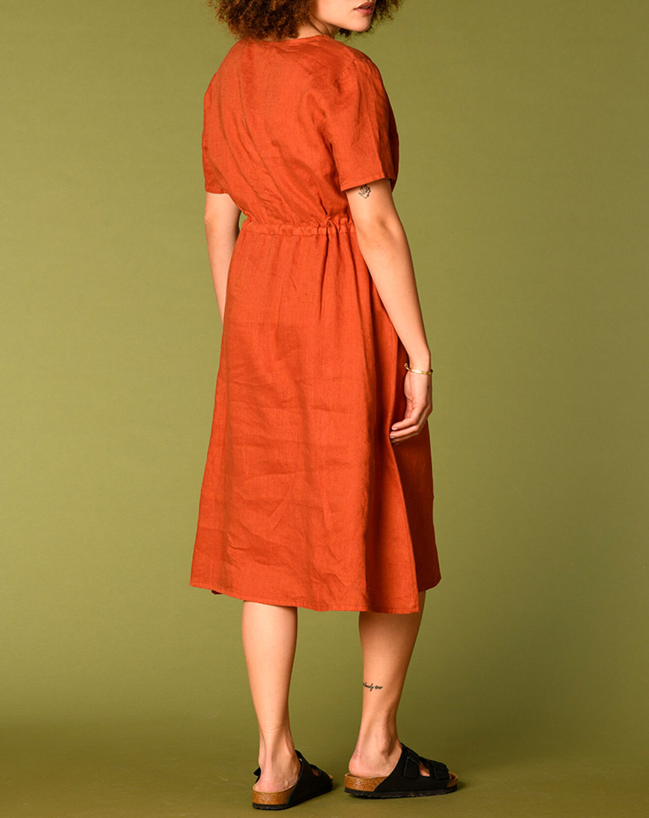 Harris Wilson Robe 100% Lin Lilirose rousse