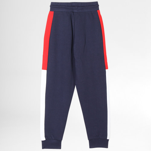 Pantalon Jogging Enfant A Bandes Fan F22051 Bleu Marine