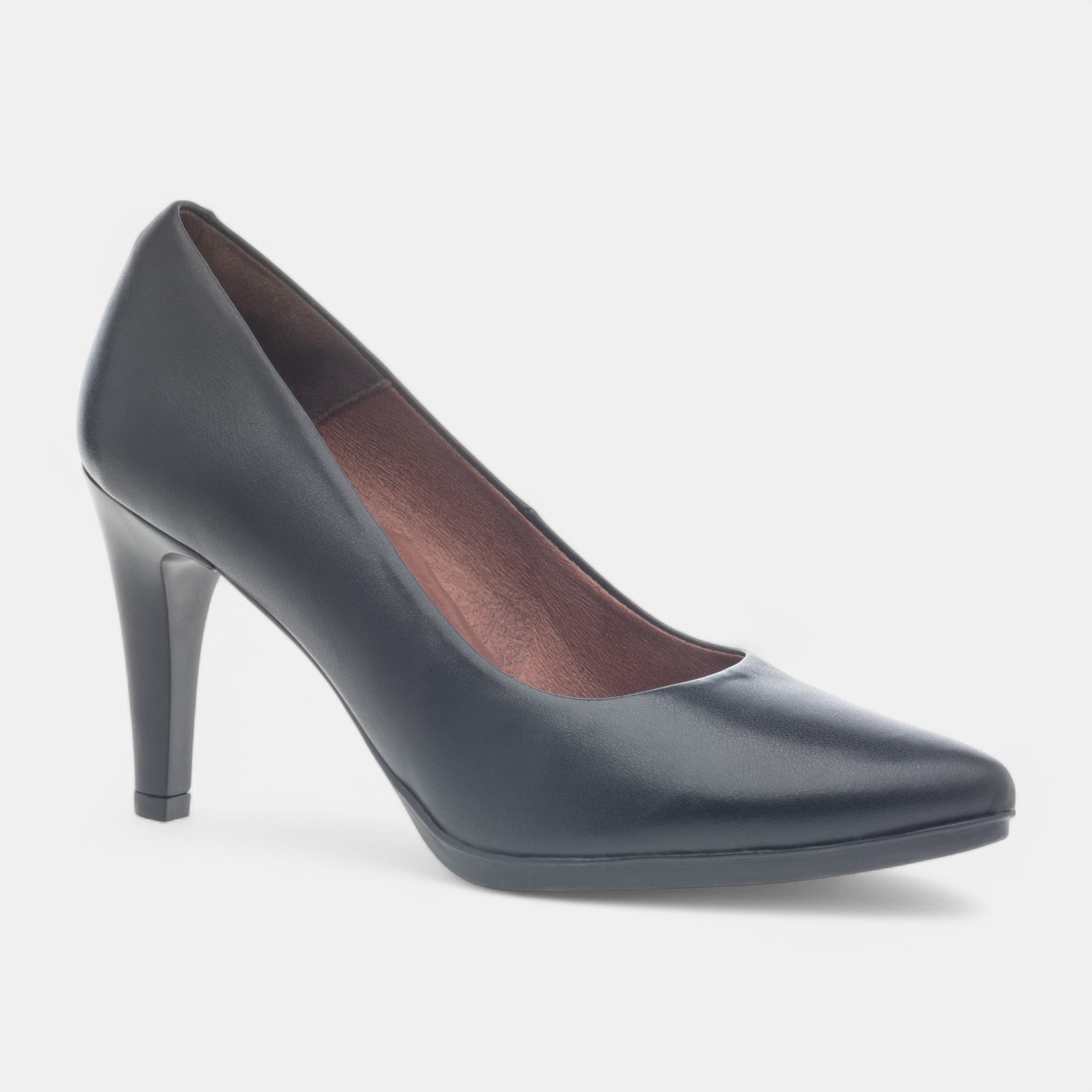 Escarpins à talon Femme en cuir noir