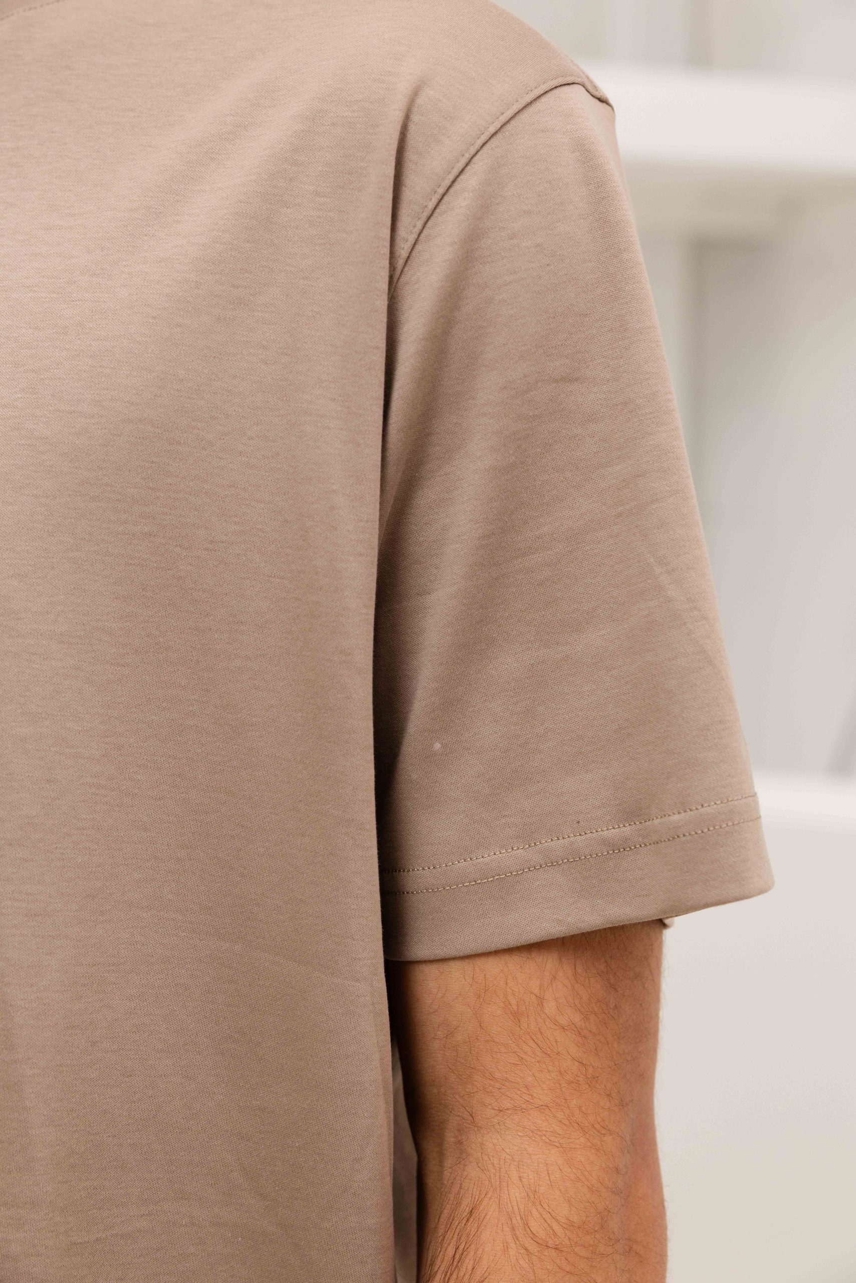 Cou7ure Essentials Reflection T-Shirt Heren Beige