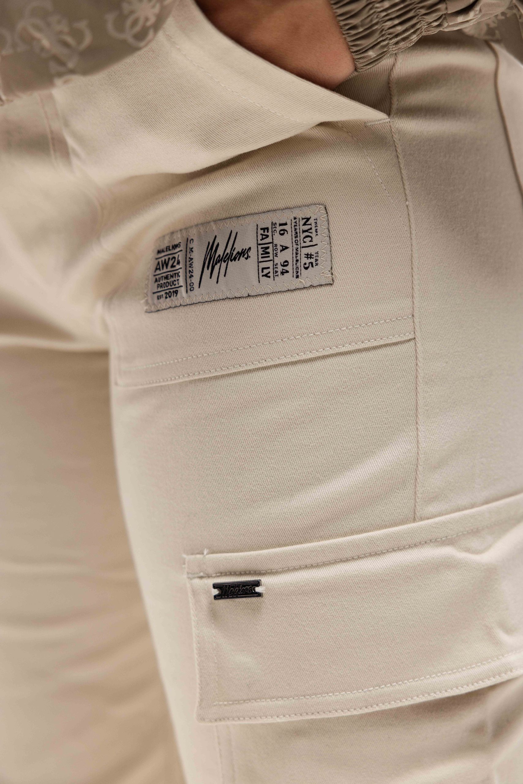 Malelions Straight Leg Cargo Broek Dames Beige