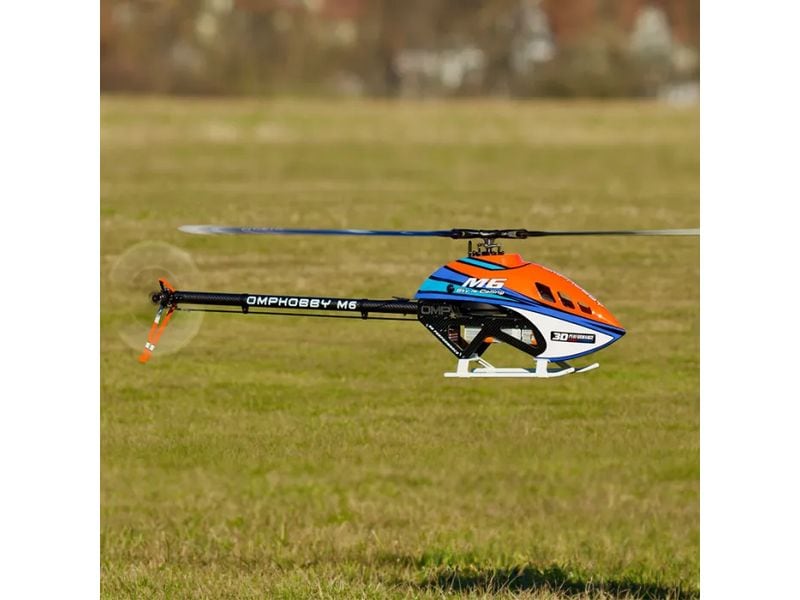 OMPHobby Helikopter M6 Cosmic-Orange Bausatz und Rotorblätt M6 vielseitiger Modellheli