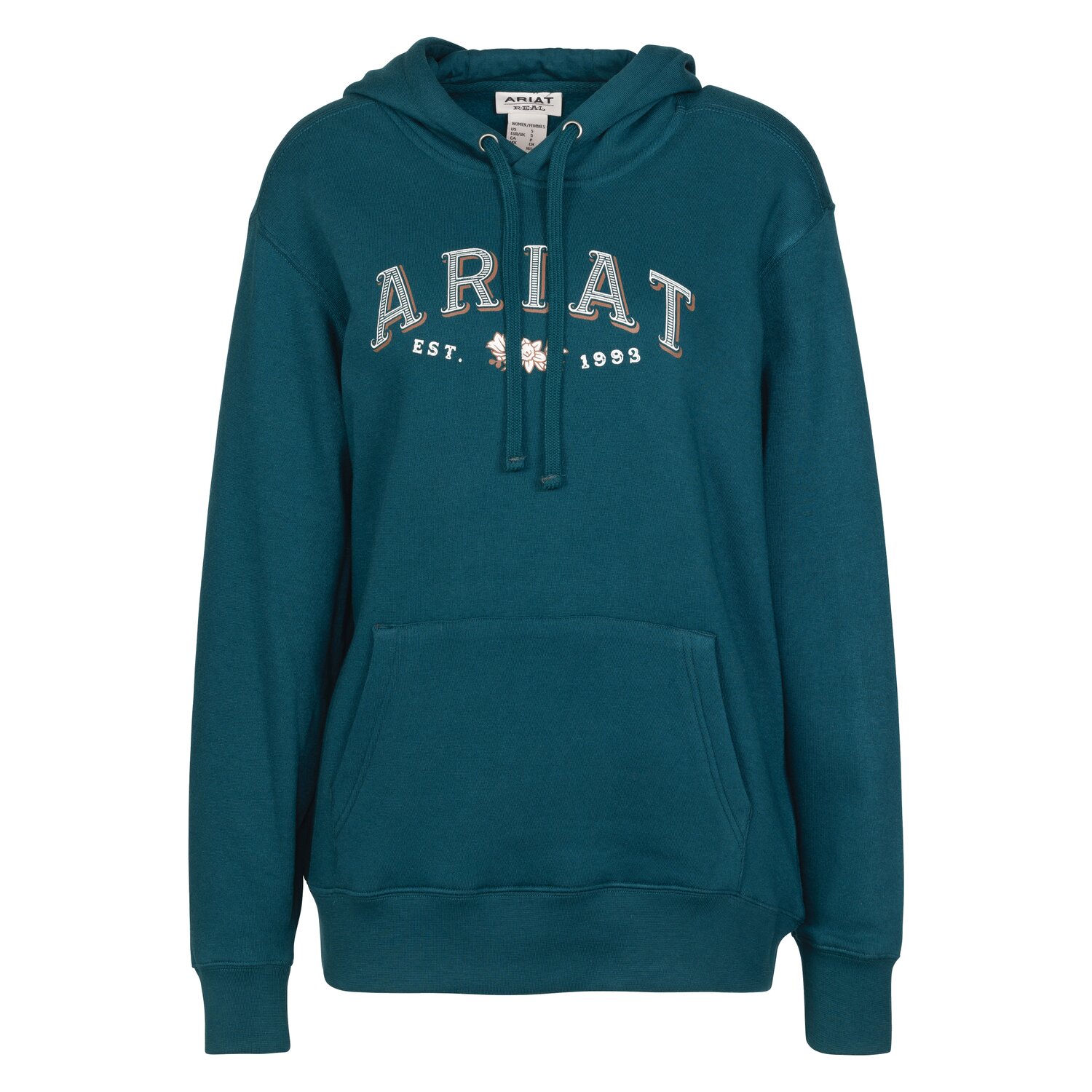 ARIAT Hoodie REAL Flora  - pond - XS