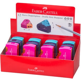 FABER-CASTELL Taille-crayon double SLEEVE, assorti