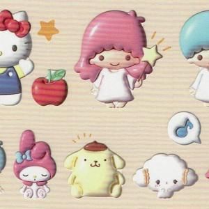 Kamio Japan - Sanrio Characters Puffy Like Seal / Sticker (Roze)