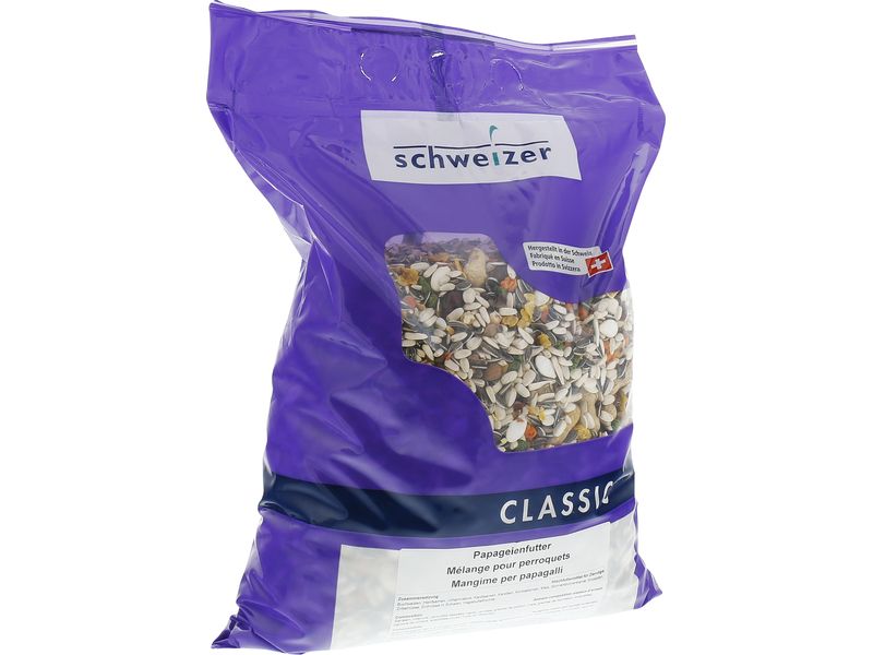 Eric Schweizer Ziervogelfutter Papageienfutter, 4 kg Hauptfutter für Papageien