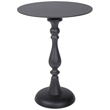 Caddo bijzettafel Tebou zwart metaal 31,5 x 39 cm