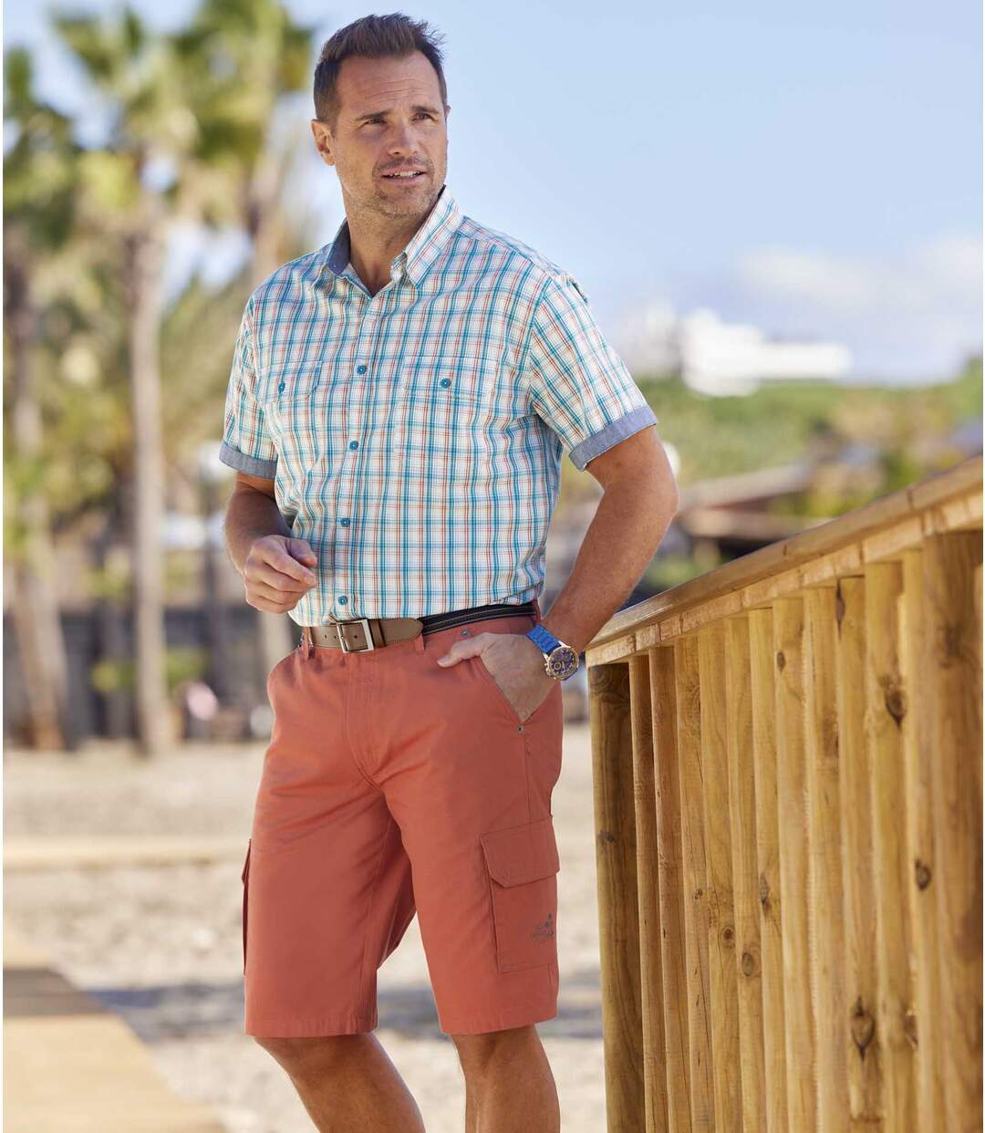 Bermuda Toile 2 poches cargo