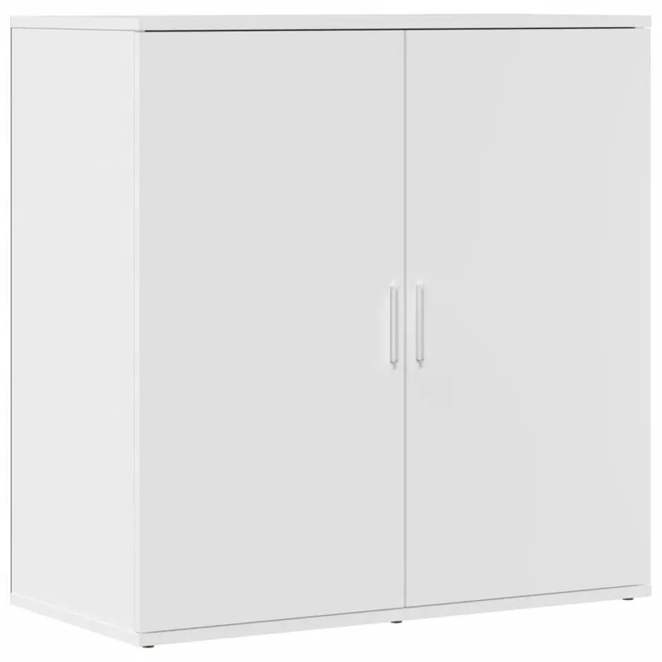 vidaXL - Dressoir met 2 deuren - Wit - Bewerkt hout - 79x38x80 cm