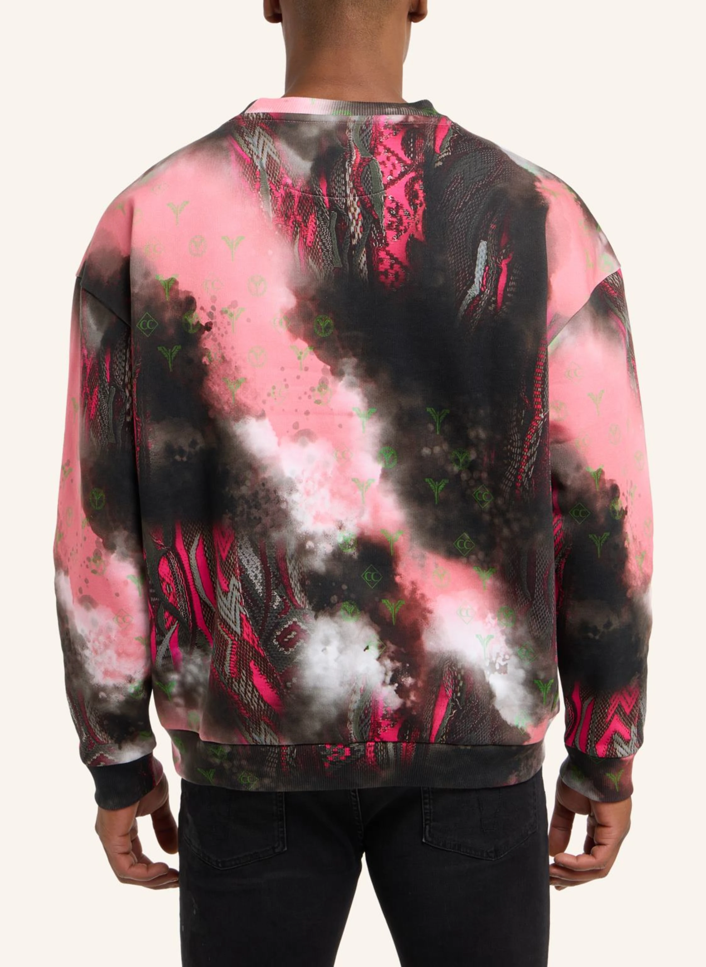CARLO COLUCCI Oversize Sweatshirt - Sprayed knit DIOP