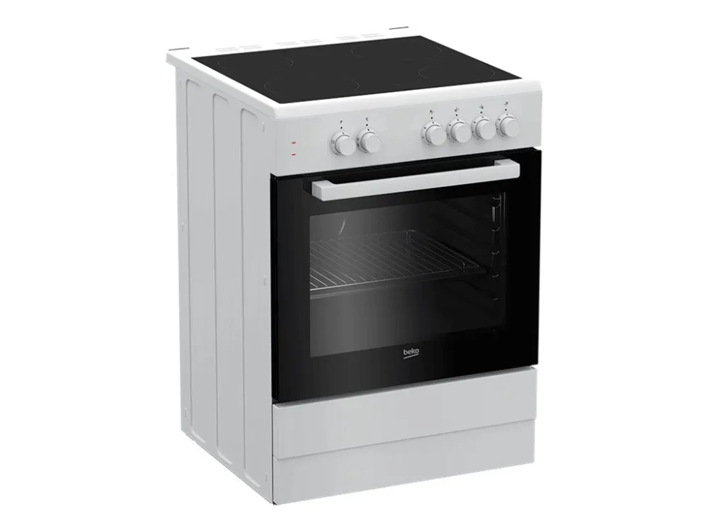 Beko FSS67000GW - Komfur - fritstående - bredde: 60 cm - dybde: 60 cm - højde: 85 cm - med selv-rengøring - hvid
