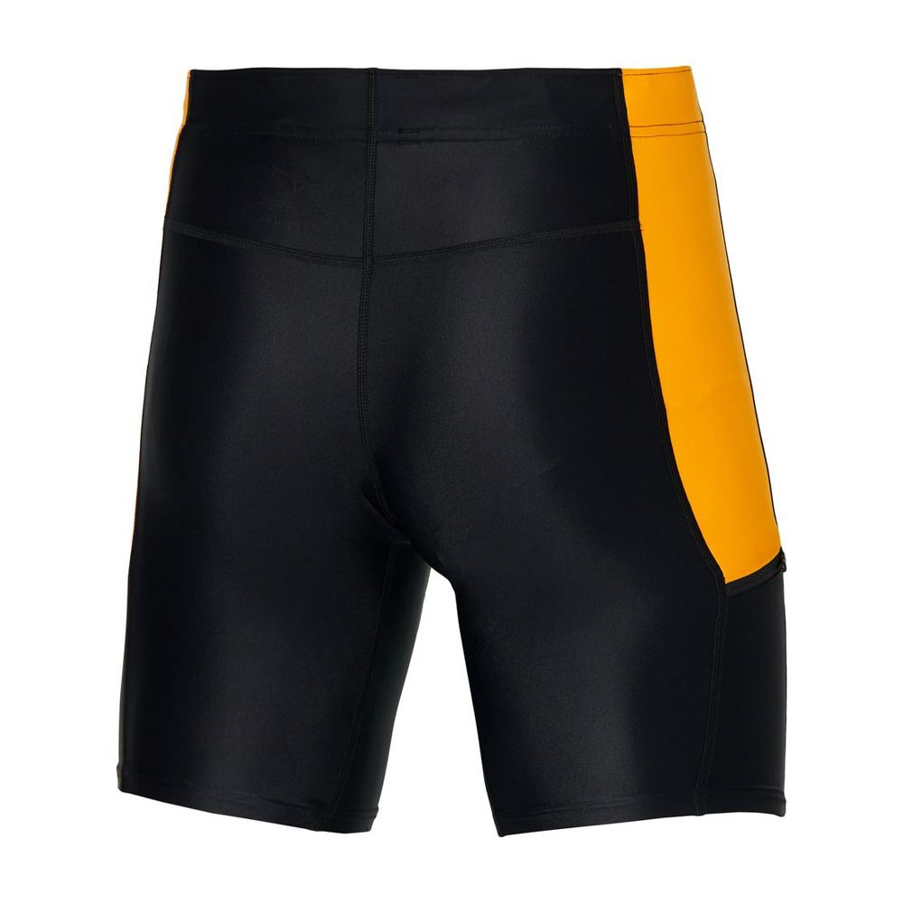 Mizuno CORE - Cuissard Homme black/racing yellow