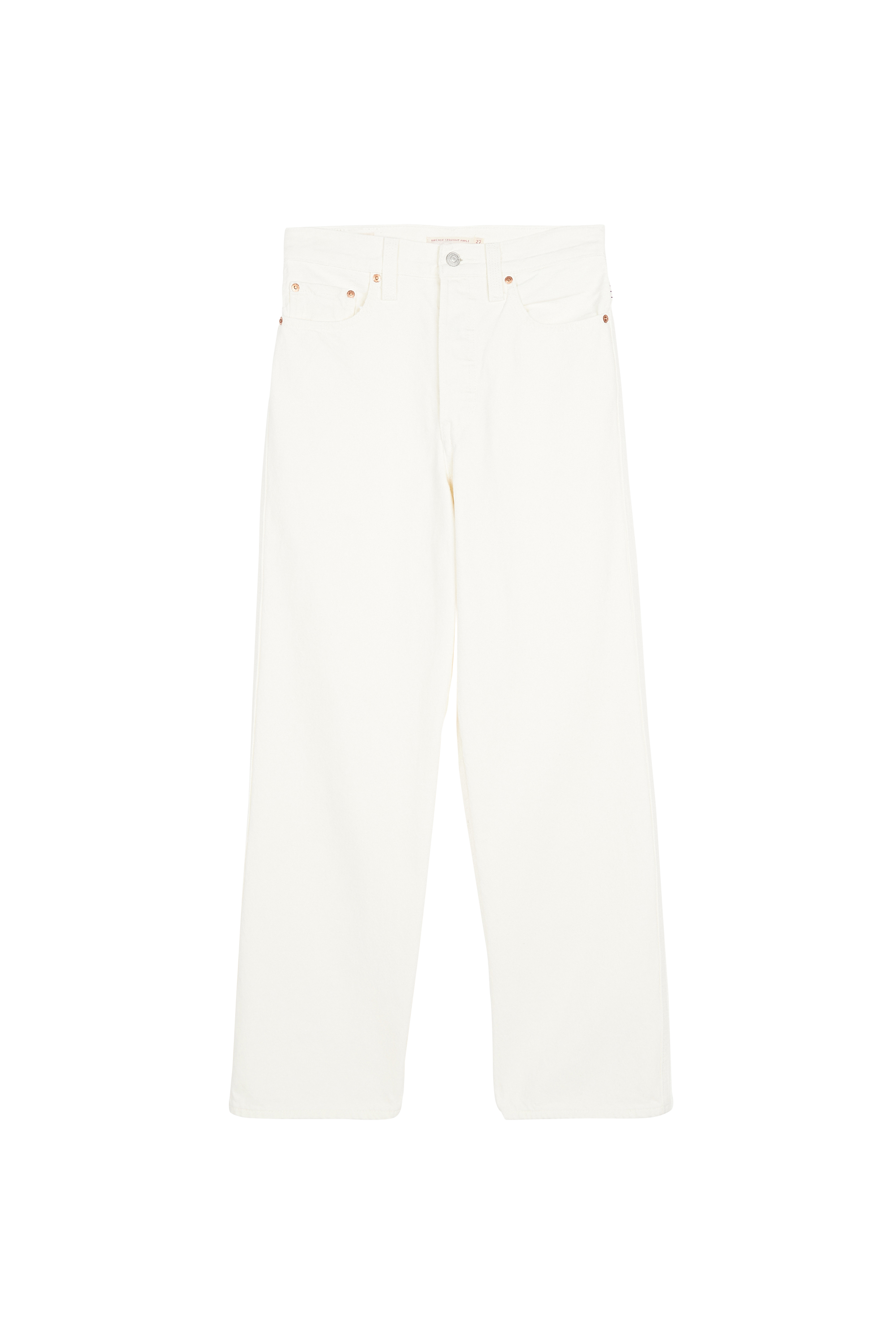 LEVI'S Jean droit RIBCAGE STRAIGHT ANKLE RAINBOW Beige