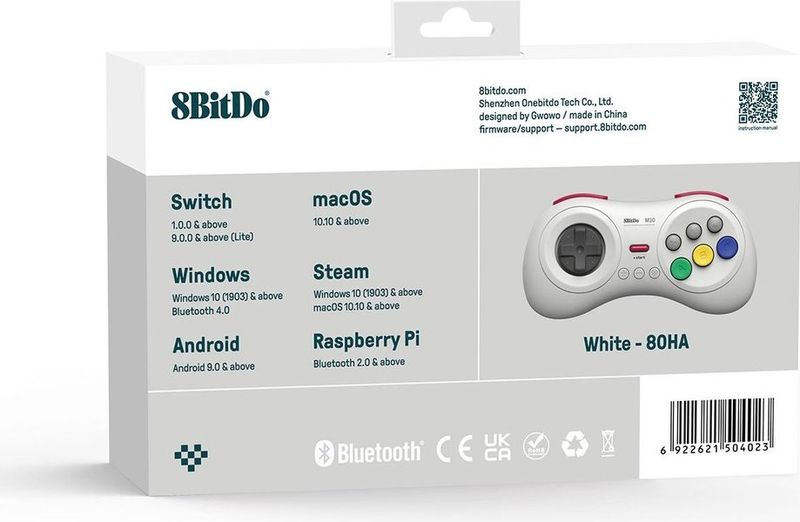 8BitDo - M30 - Bluetooth Draadloze Gamepad - Voor Nintendo Switch - Retro Design