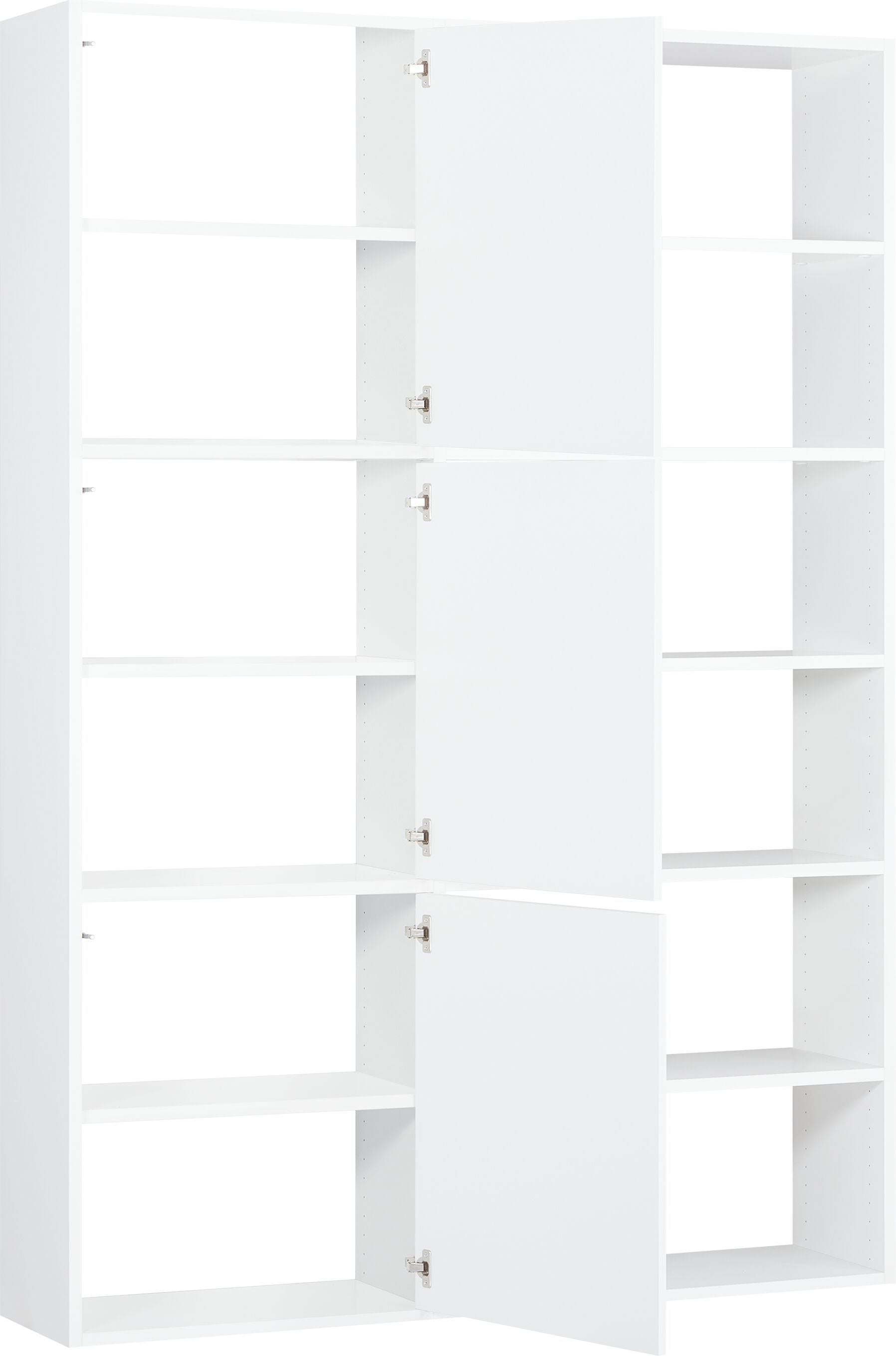 TARA Regal - Weiss / B: 140.0 cm x T: 33.0 cm x H: 222.0 cm