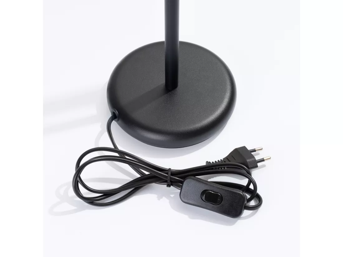 Lampe de bureau Pastelo moderne en acier - 1 sources lumineuses - L.14 x H.43 cm - noir